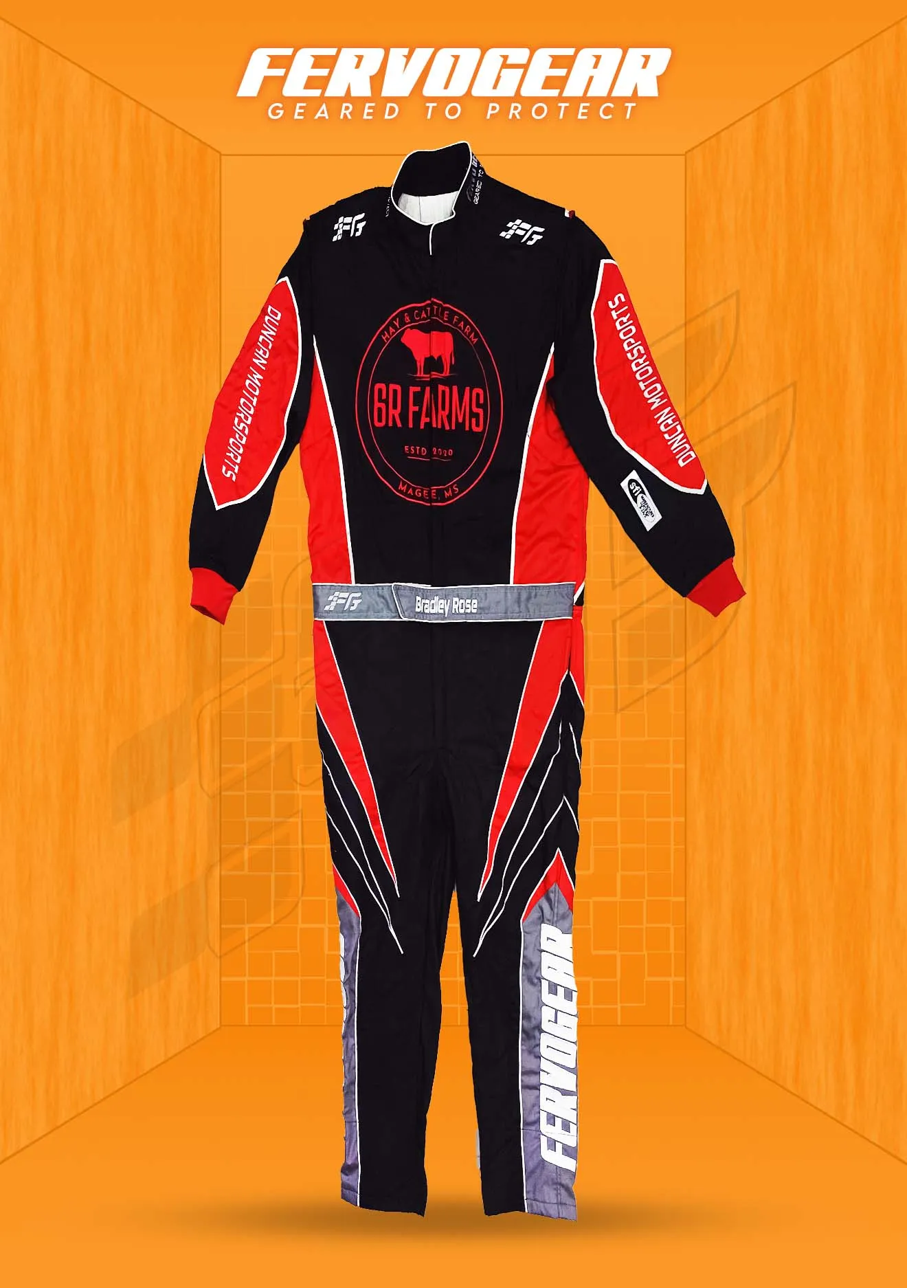Custom FervoGear race suit — Custom race suit build no. 1