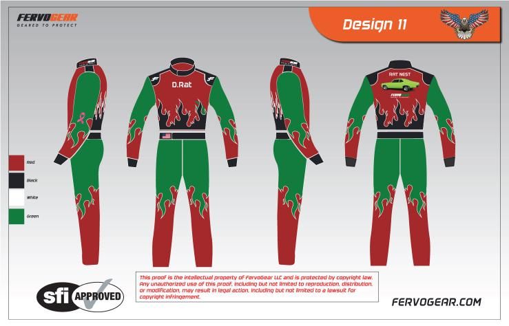 Custom race suit design 11