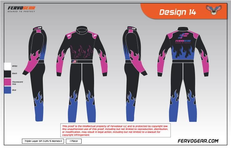 Custom race suit design 14